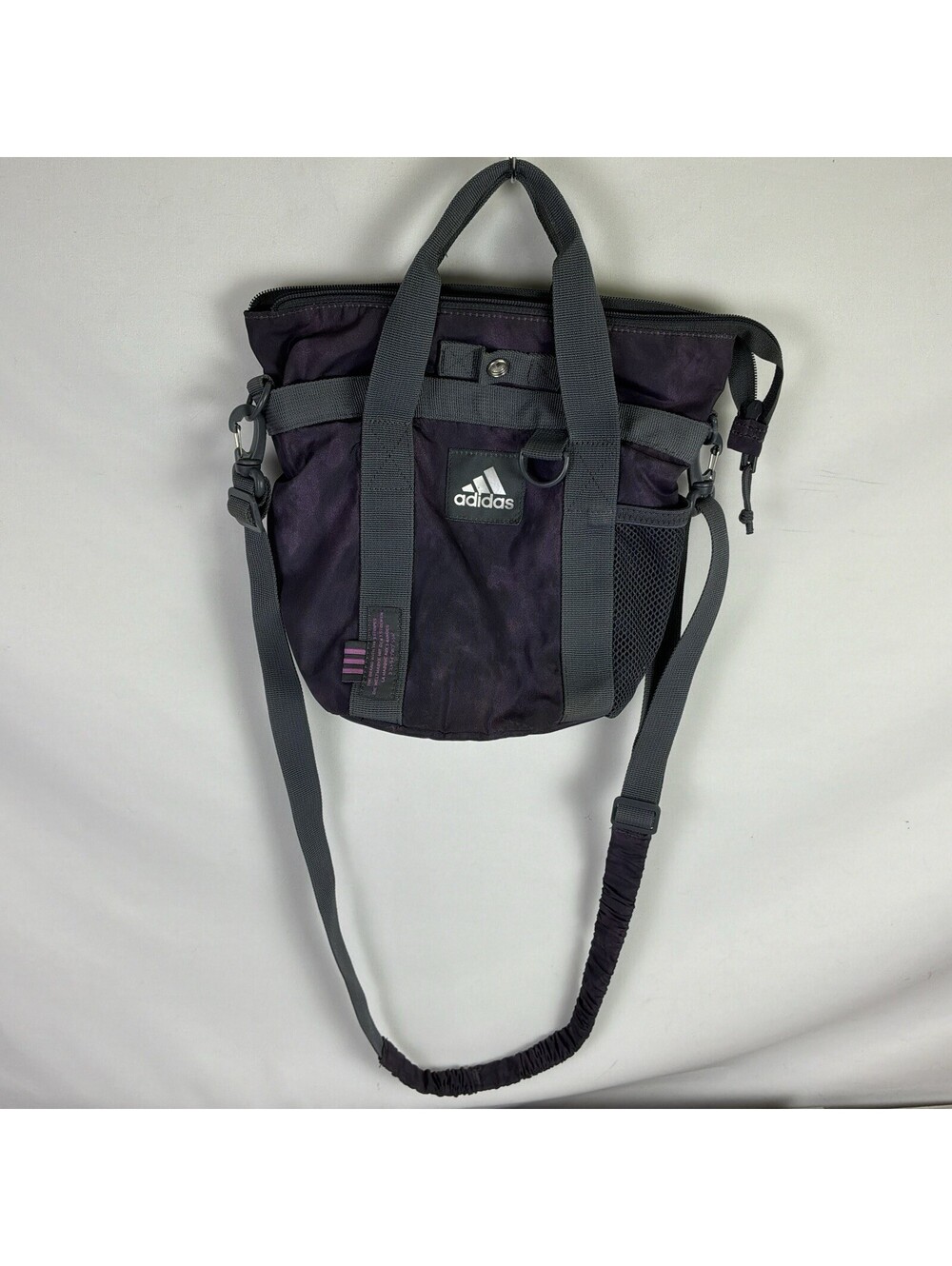 Adidas Purple Mini Tote Bag – 3 Stripe Life